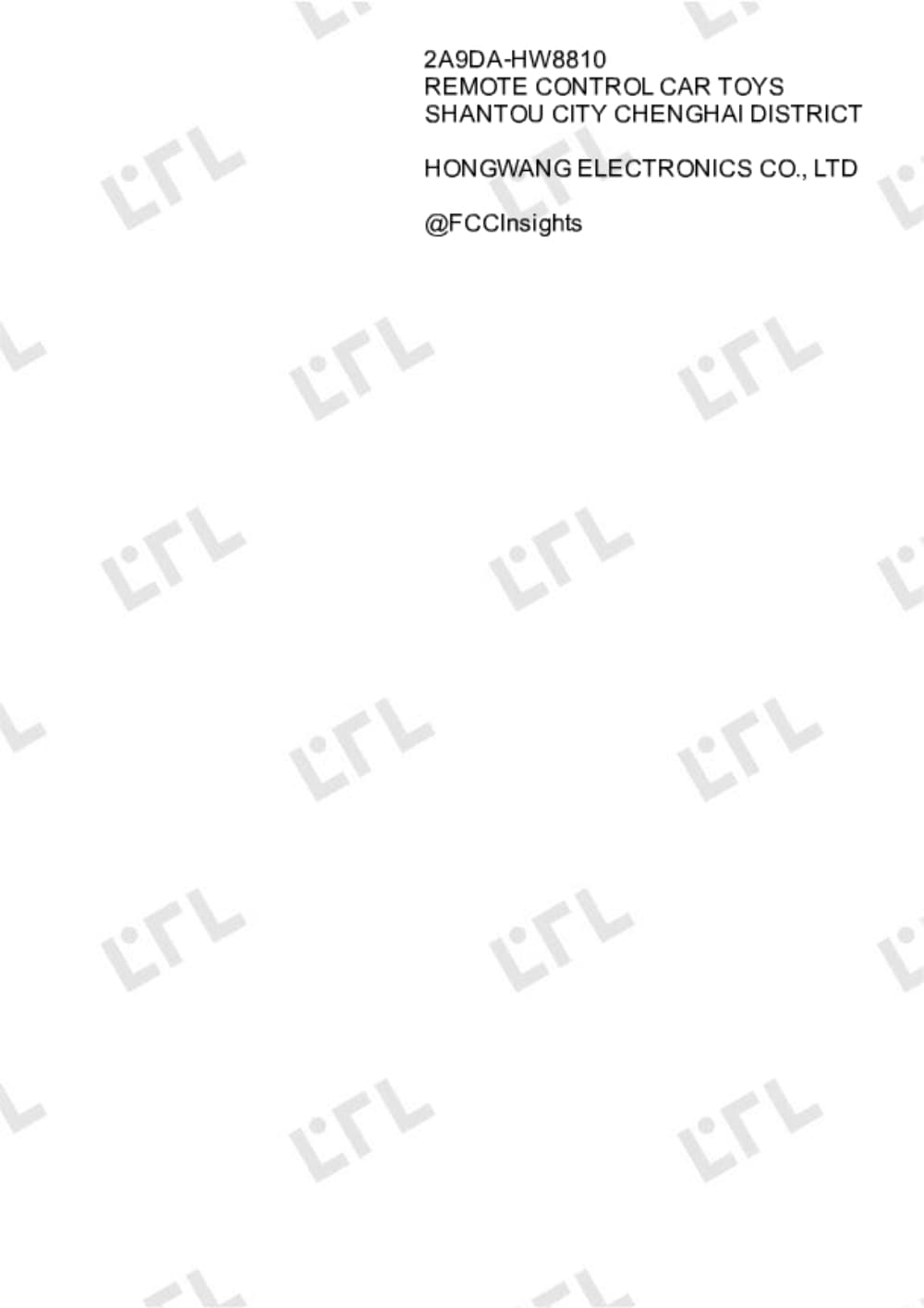 REMOTE CONTROL CAR TOYS by SHANTOU CITY CHENGHAI DISTRICT HONGWANG ELECTRONICS CO., LTD External Photos 1