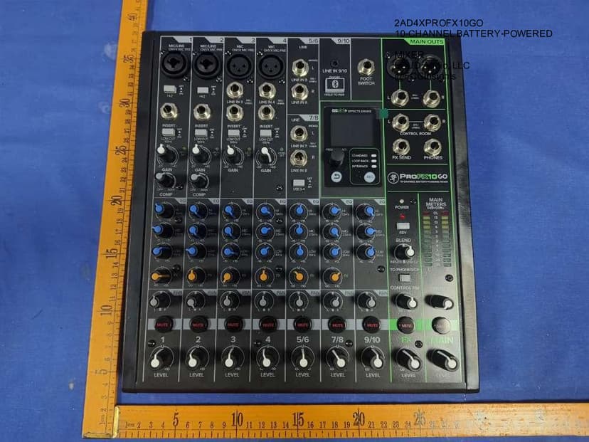 10-CHANNEL BATTERY-POWERED MIXER by LOUD Audio, LLC External Photos 1