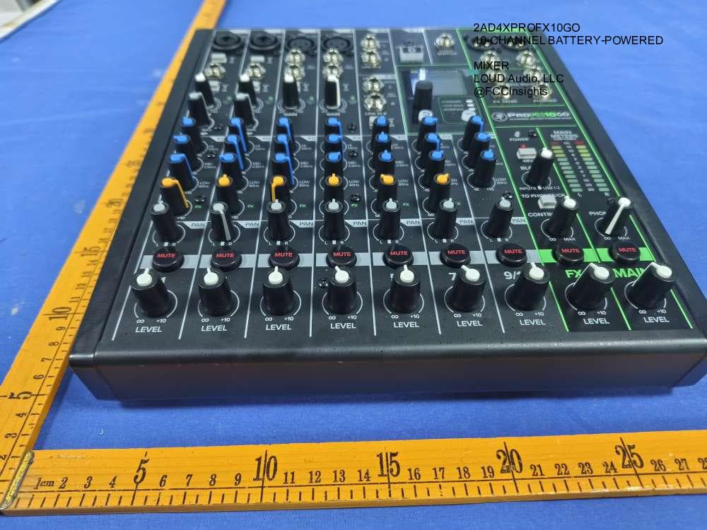 10-CHANNEL BATTERY-POWERED MIXER by LOUD Audio, LLC External Photos 3