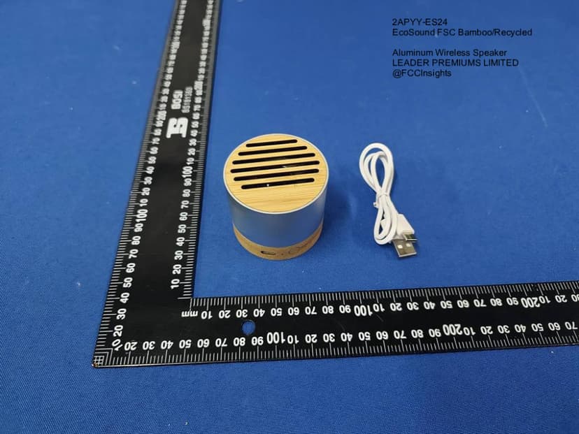 EcoSound FSC Bamboo/Recycled Aluminum Wireless Speaker by LEADER PREMIUMS LIMITED External Photos 1