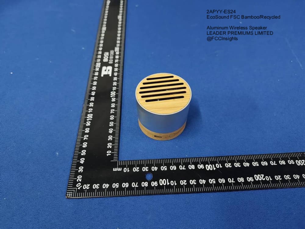 EcoSound FSC Bamboo/Recycled Aluminum Wireless Speaker by LEADER PREMIUMS LIMITED External Photos 2