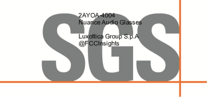 Nuance Audio Glasses by Luxottica Group S.p.A External Photos 1