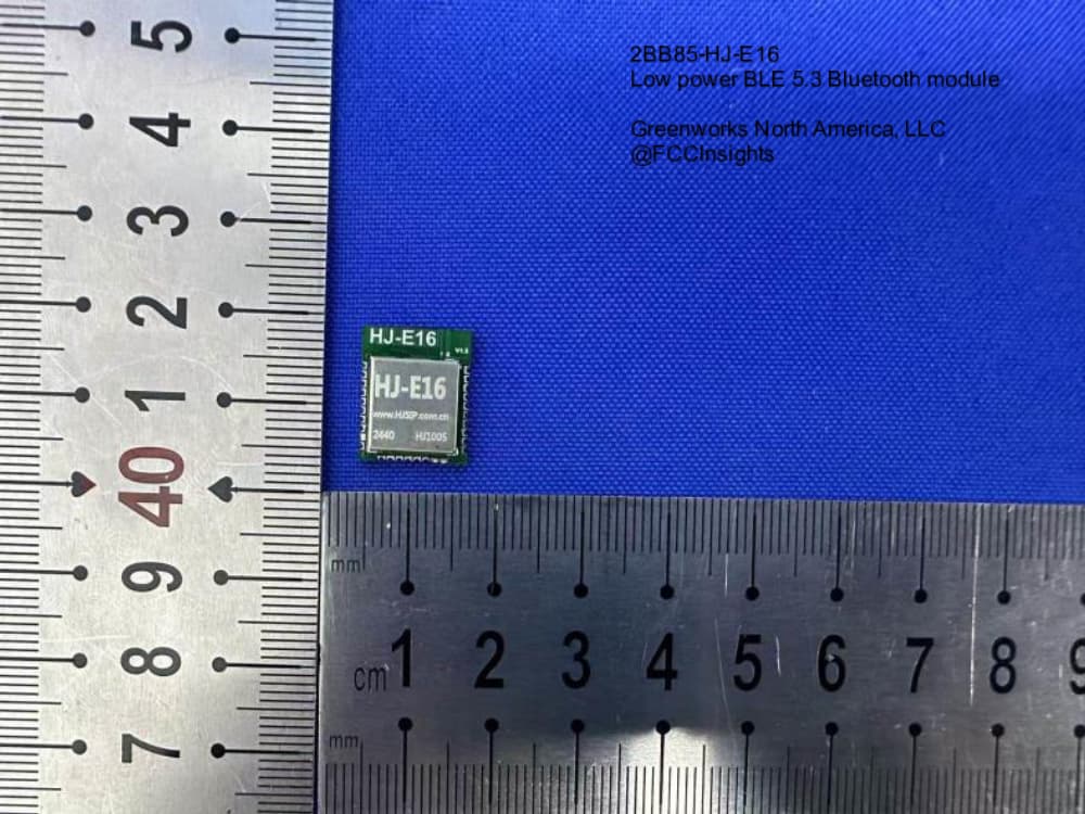 Low power BLE 5.3 Bluetooth module by Greenworks North America, LLC External Photos 2