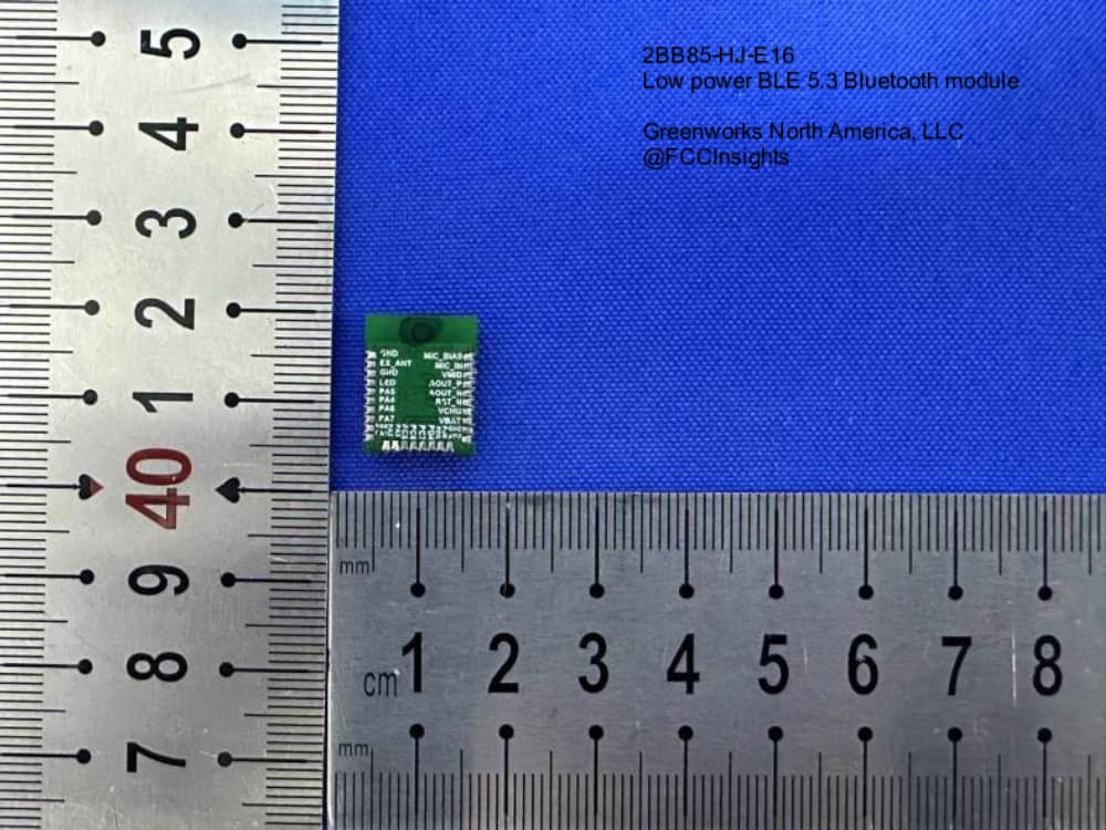 Low power BLE 5.3 Bluetooth module by Greenworks North America, LLC External Photos 3