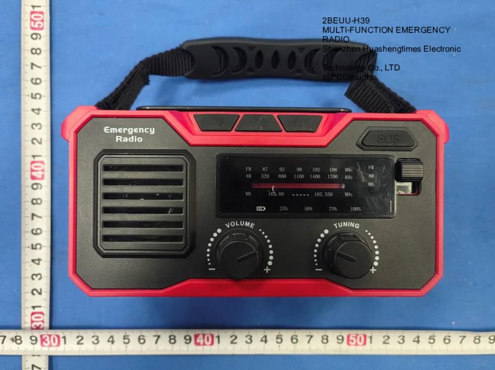 MULTI-FUNCTION EMERGENCY RADIO by Shenzhen Huashengtimes Electronic Technology Co., LTD External Photos 2