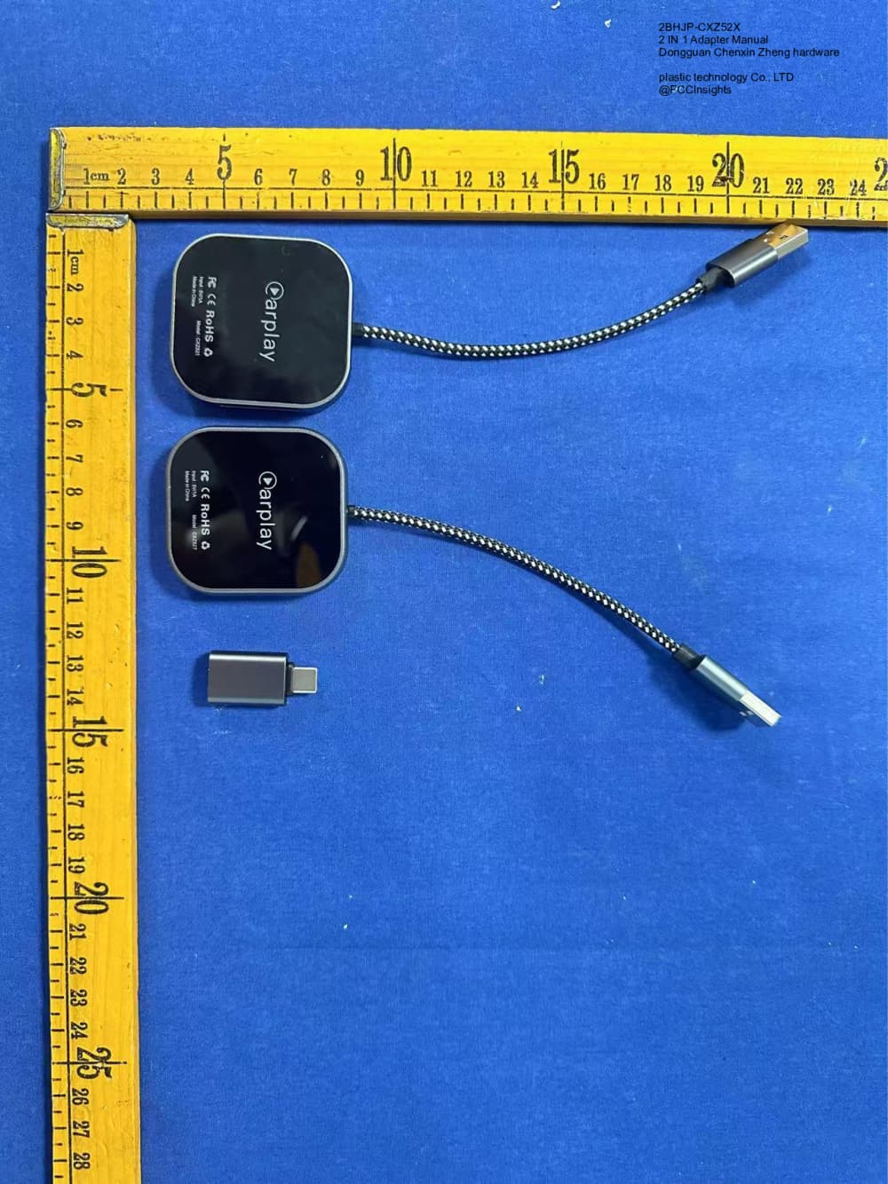 2 IN 1 Adapter Manual by Dongguan Chenxin Zheng hardware plastic technology Co., LTD External Photos 2