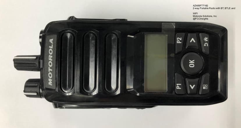 2-way Portable Radio with BT, BTLE and WIFI by Motorola Solutions, Inc. External Photos 1