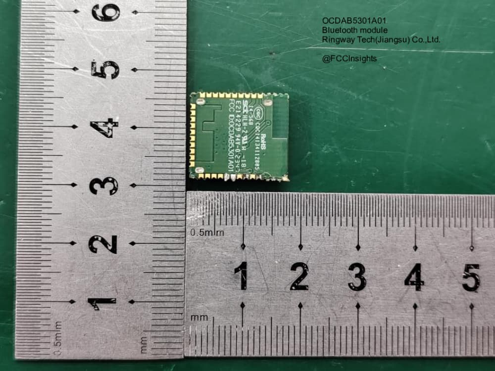 Bluetooth module by Ringway Tech(Jiangsu) Co.,Ltd. Internal Photos 1