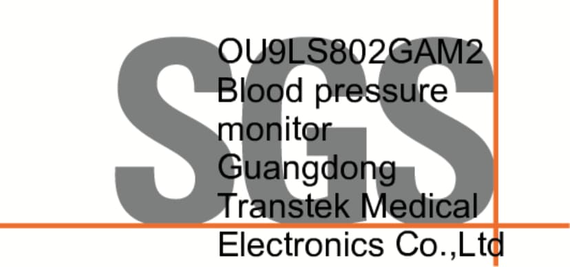 Blood pressure monitor by Guangdong Transtek Medical Electronics Co.,Ltd External Photos 1